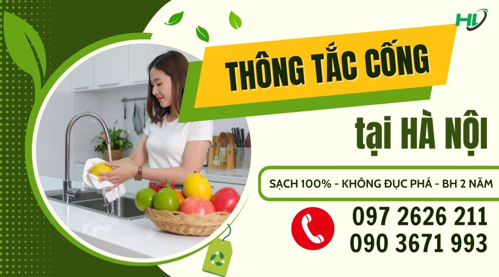 thông tắc cống tại Đống Đa
