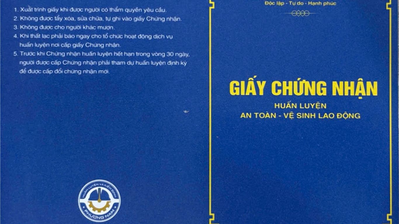Chứng chỉ an toàn lao động